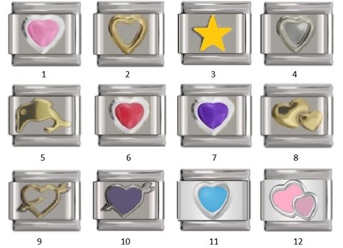 Italian charms bracelet - charms,