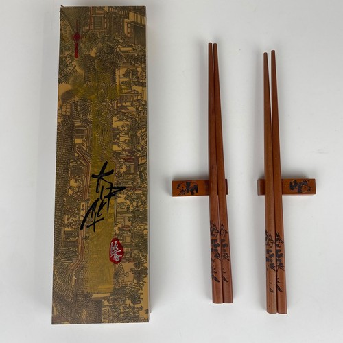Chinese wooden chopsticks set - wooden,