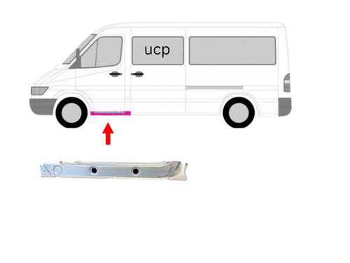 Repair plate sill entry inside