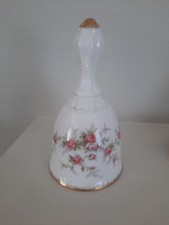 Pretty Paragon China Bell In Victoriana Rose Design, Perfect Condition