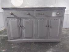 Shabby Chic Grey Painted Cupboard Drawer Unit