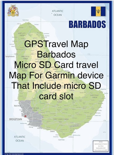 Gps travel maps for barbados - maps,
