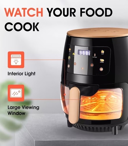 Manual air fryer large - 5.5l,
