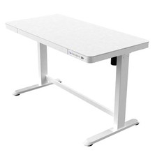 Yo-Yo DESK® HOME Electric Height Adjustable Standing Desk-Glass Top White