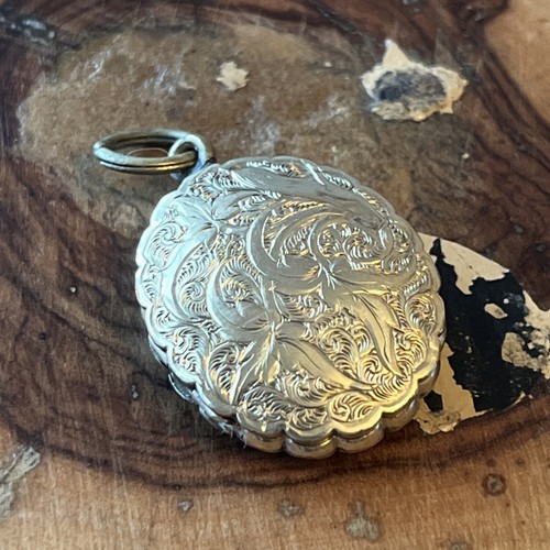 Vintage rolled gold locket - rolled,