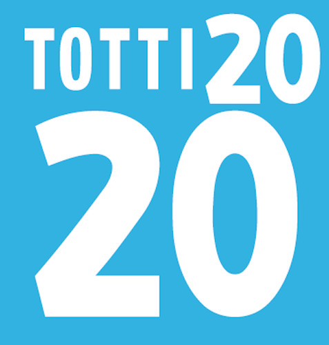 Italy totti nameset - nameset, 2000