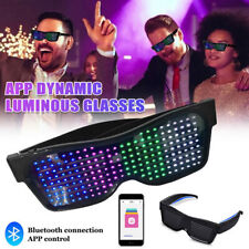 Luminous Flash Party Glasses LED Light Up Glow Neon Shutter Shades Disco Rave UK