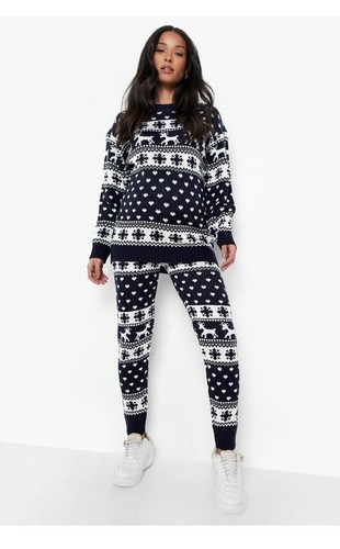Maternity fairisle navy - maternity,