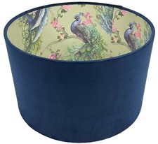 Velvet Peacock Bird Lampshade