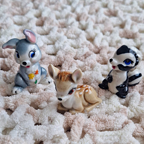 Ceramic animal figurines - animal, x3