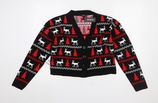 Boohoo Womens Black Christmas