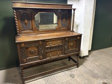 Jacobean Revival Oak Sideboard