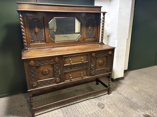 Jacobean revival oak sideboard - revival,