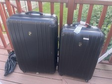 Heys 30" Spinner Expandable Hardside Luggage Suitcase Black X2