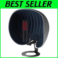 Professional Recording Studio Mic Shield - 360° Isolation