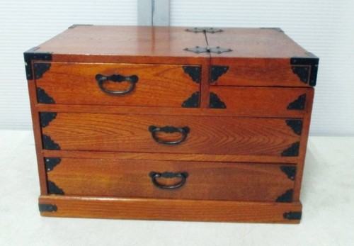 Japanese antique wooden tansu - antique,