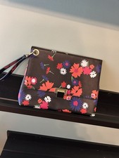 Floral Faith Clutch Bag with Wrist Strap for Women