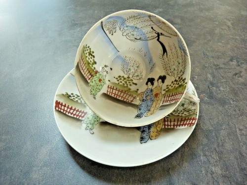 Vintage hand painted japanese - vintage,