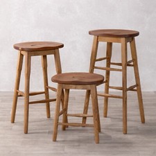 Vintage style oak lab stools - style,