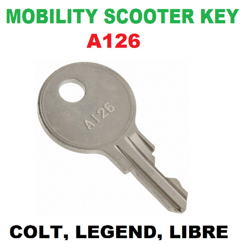Mobility scooter ignition key - scooter,
