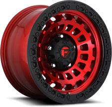Alloy Wheels 17" Fuel Zephyr Truck D632 Red For Ford F-250 [Mk8] 87-91