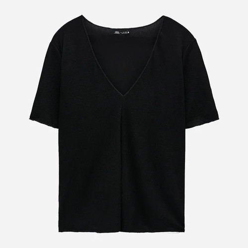 Zara ribbed shirt 1198 035 - t-shirt, 1198/035