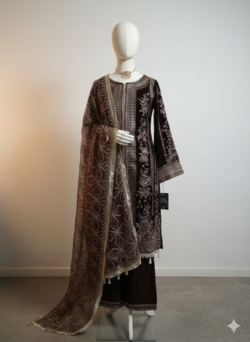 Elegant deep brown velvet - elegant,
