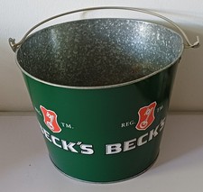 Beck's Beer Metal Ice Bucket