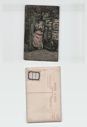 Vintage postcard welsh woman - vintage,