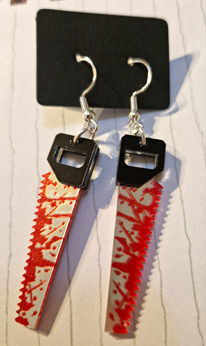 Handmade dangle drop hook saw - drop,