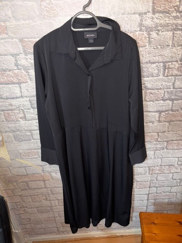 Monki black long - sleeve, midi