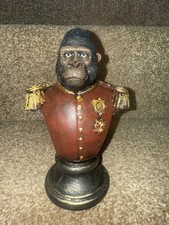 Bust Statue Ornament Gorilla Decor