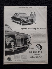 MG MAGNETTE 1.5Ltr Saloon 1956   Vintage Original Classic Car Advert