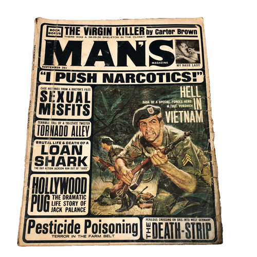 Man magazine vtg sept - man's,