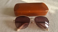 Fossil gold frame sunglasses