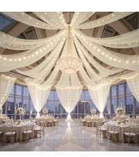 6 Panels Beige Ceiling