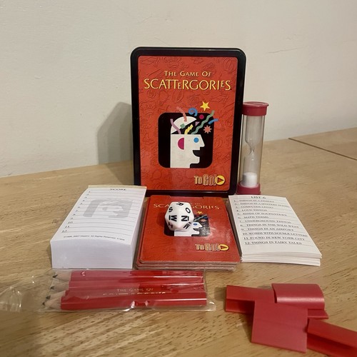 The game scattergories to - game, of