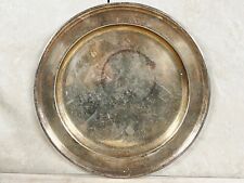 VINTAGE J. LYONS & CO LTD SILVER PLATED DECORATIVE SERVING PLATTER ELEGANT 10"