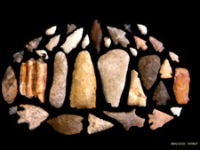 Texas Artifact Collection, Prehistoric Indian Arrowheads *FREE SHIPPING* 44X