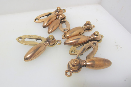 Victorian copper keyhole cover - copper,