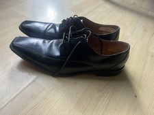 Men's Leather Shoes JEFF BANKS LONDON  BLACK UK 11  used Bargain 