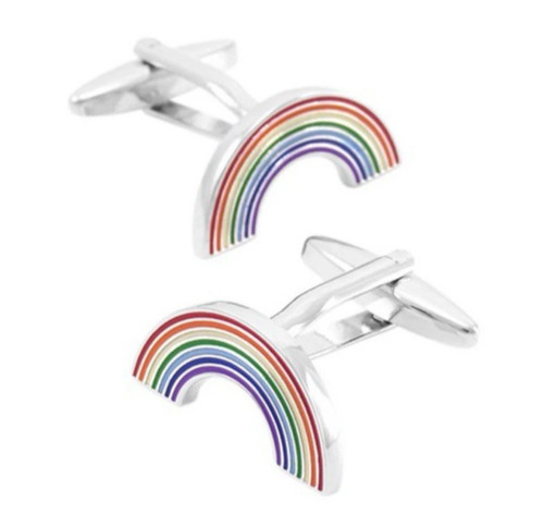 Cufflinks steel platinum filed - steel,