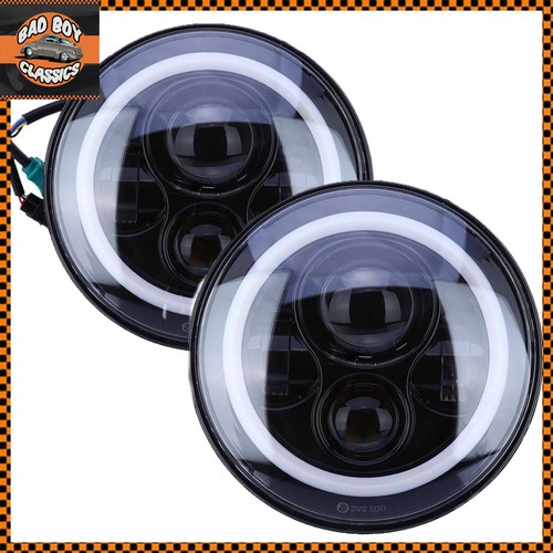 Pair led halo headlights - pair,