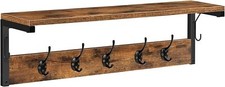 Coat Rack Shelf Wall-Mounted