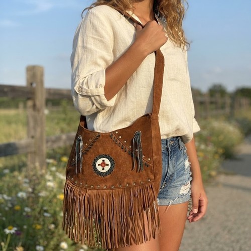 Women suede leather fringe - women,