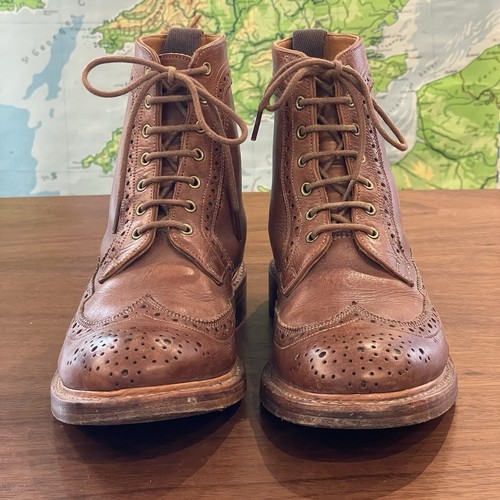 Trickers long wing brogue boot - long,