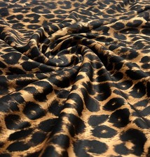 Leopard Print Brown Velour