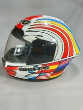 Bieffe Loris Capirossi Capirex White Flags Helmet MotoGP Aprilia 250 Honda 500
