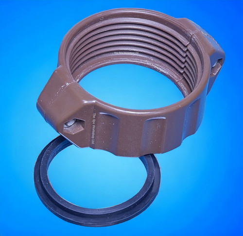 Brown air coupling nut - brown,