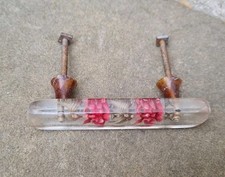 One Single Vintage drawer / Cupboard handle Flowers 50s 60s approx 10cms length